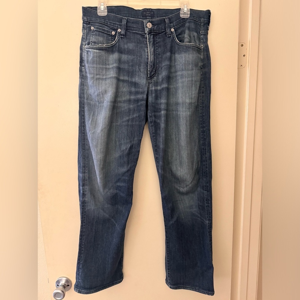 CITIZENS OF HUMANITY Men’s Distressed Blue Jeans Distressed Very Relaxed Size 32